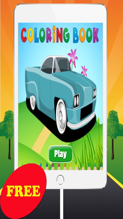 Car Coloring Book - All in 1 Vehicle Drawing and Painting Colorful Page Free For Kids Game