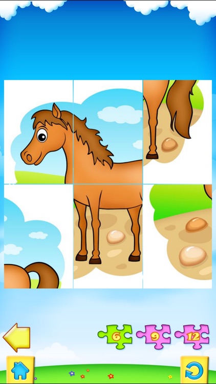 123 Kids Fun PUZZLE BLUE Free - Top Educational Slide Puzzle Games for Toddlers and Preschoolers screenshot-3