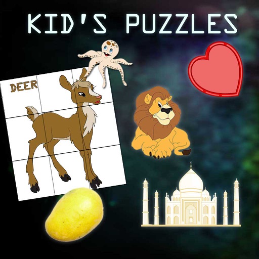 Kids Puzzle Game: Animals Easy Fun Learning Game for Free