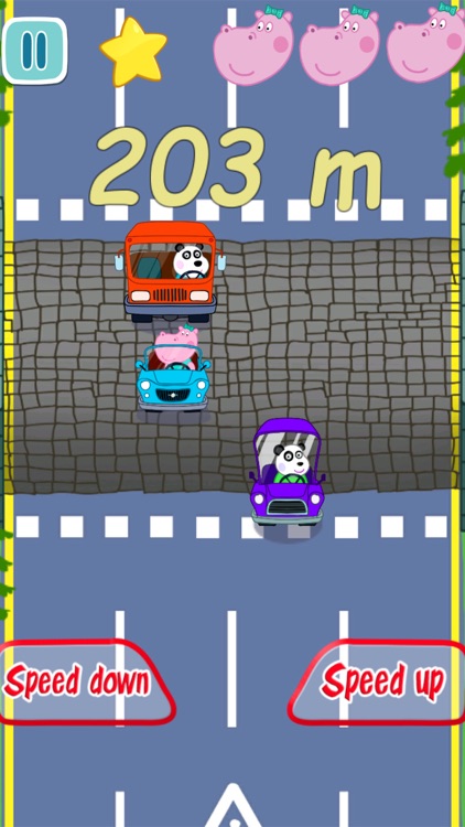 Baby car racing