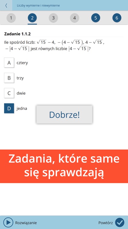 Matnau! Lite – szybkie powtórki przed klasówkami z matematyki dla liceum i technikum, filmy z rozwiązaniami i zadania sprawdzające screenshot-3