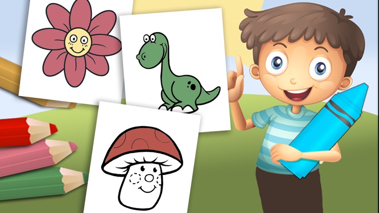Coloring book for kids - pictures and drawings to paint with girls & boys color games
