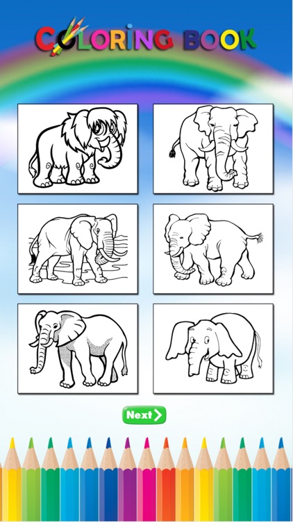 elephant coloring book for kids : learn to paint elephants and mammoth