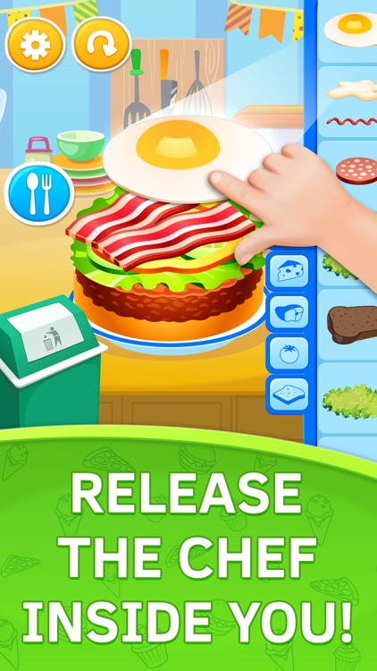 Burger Chef. Baby and Toddler Kitchen Game screenshot-3