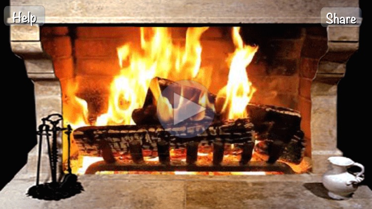 Fireplace - live free scenes with relaxing flames & sounds for stress relief and deeper sleep