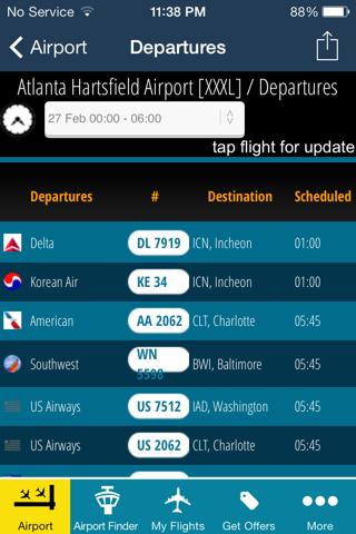 Atlanta Airport (ATL) + Radar screenshot 3