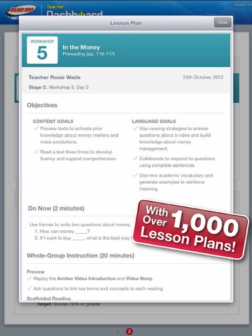 READ 180 NG Teacher Dashboard screenshot 2