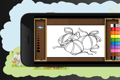 easter coloring book - my game free for children with eggs, happy a rabbits, chickens and chicks - colouring kids For iPhone and iPad screenshot 2