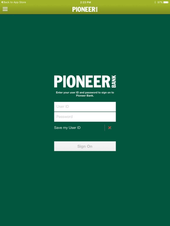 Pioneer-Mobile Bank for iPad