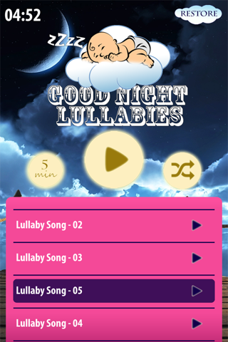 Good Night Lullabies for Babies – Collection of Lullaby Songs with Calming Music Sounds screenshot 2