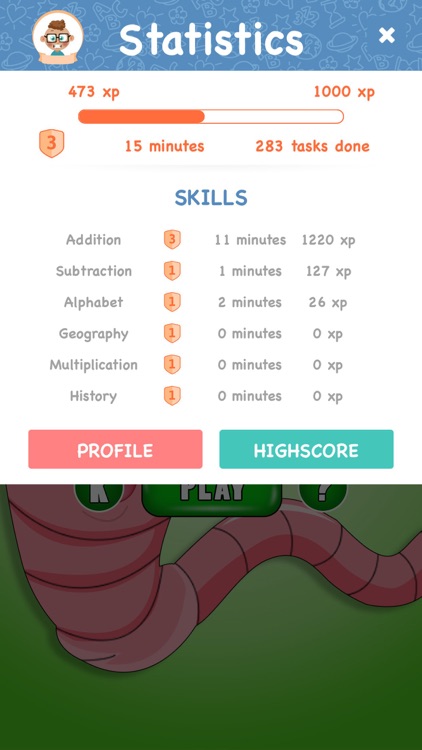 Numbers worm - Solve addition and subtraction problems screenshot-4