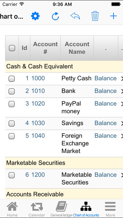 Nano Balance Sheet - General Ledger screenshot-4