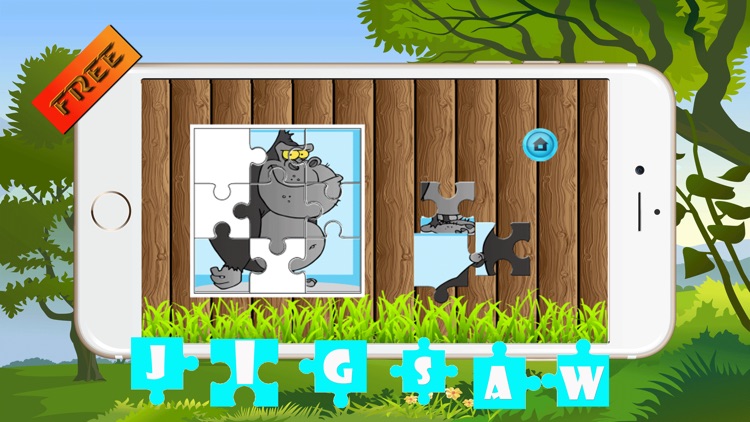 Cute Animal Jigsaw Puzzles –  Magic Amazing HD Puzzle Game Free for Kids and Toddler Learning Games