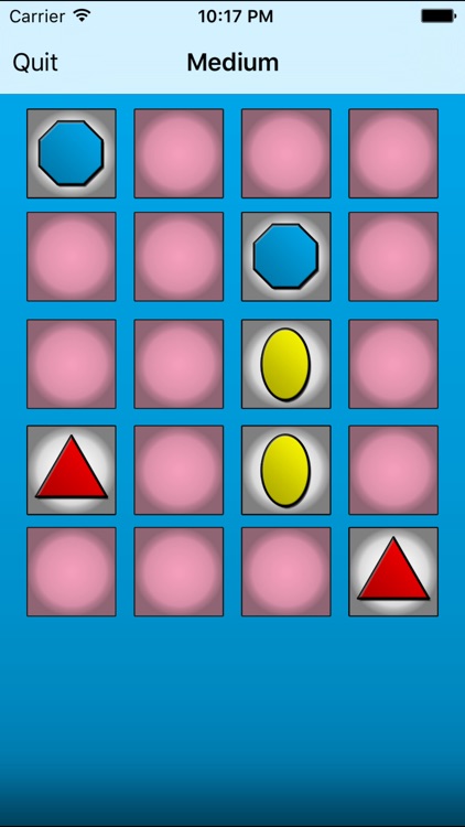 Shapes & Colors Memory Game