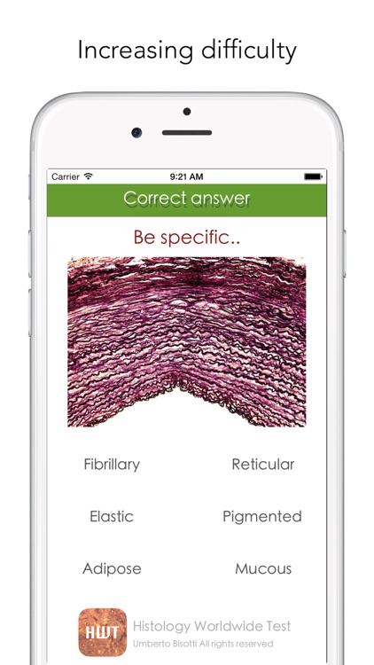 Histology Worldwide Test for iPhone