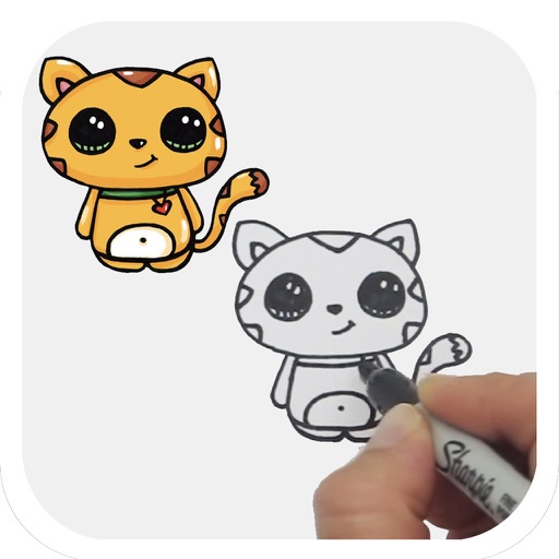 Learn How to Draw Cute Animals for iPad icon