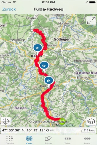 Fulda - Radweg R1 screenshot 4