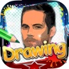 Drawing Desk Famous Actor : Draw and Paint  Coloring Books Edition Free
