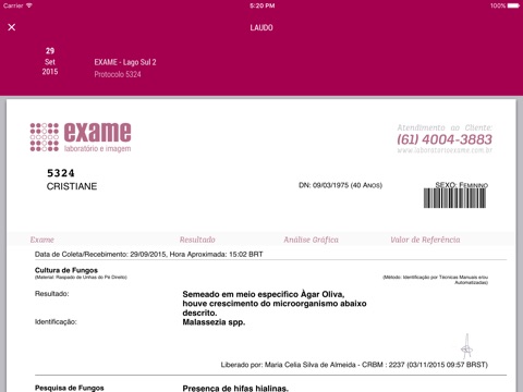 Exame - Imagem e Laboratório para iPad screenshot 3