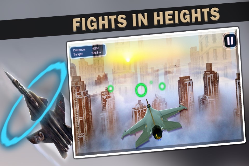 F16 Nitro Aeroflight - Air Fighters Pilot Landing screenshot 3