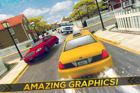 Free Taxi Driver Racing Game 3D screenshot 3