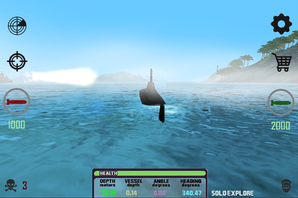 Submarine Sim-ulator MMO FPS - Naval Fleet War-ship Battles screenshot 4