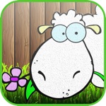 Diminuto campo de las ovejas para colorear libro  Color de sus páginas y Pintar los Animales de la Granja de Dibujo y Pintura para Niños Juegos