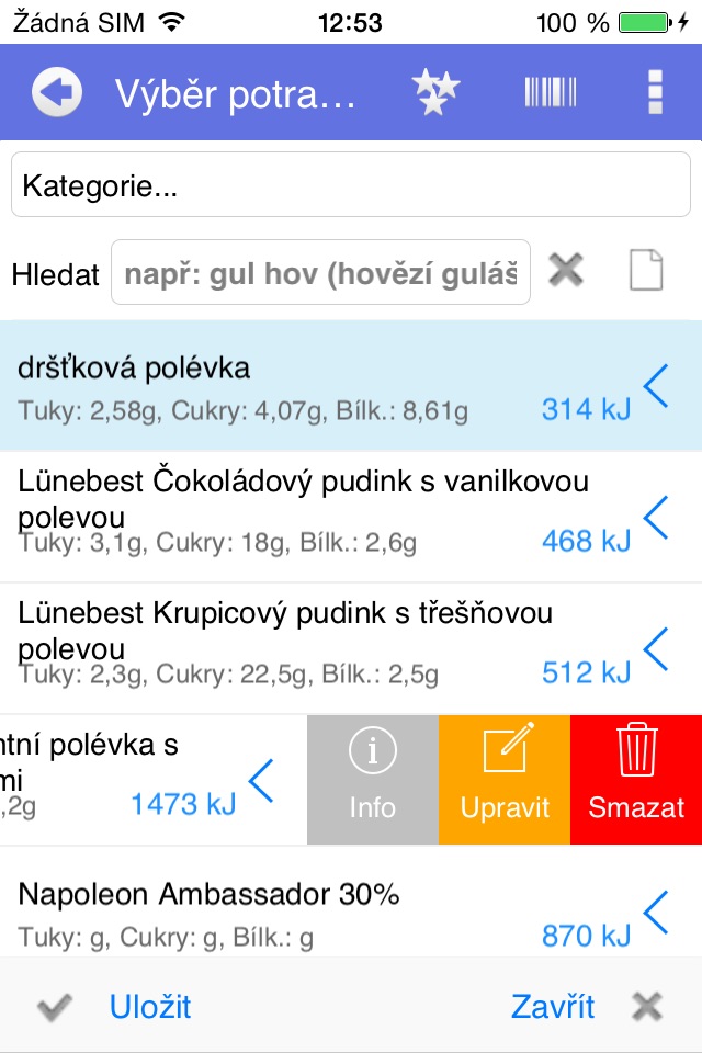 Fitlinie - počítej kalorie screenshot 4