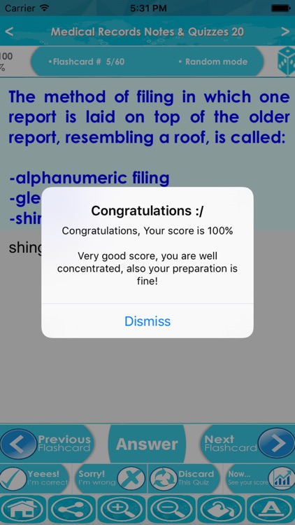 Medical Records Test Bank & Exam Review App : 1200 Study Notes, flashcards, Concepts & Practice Quiz screenshot-4