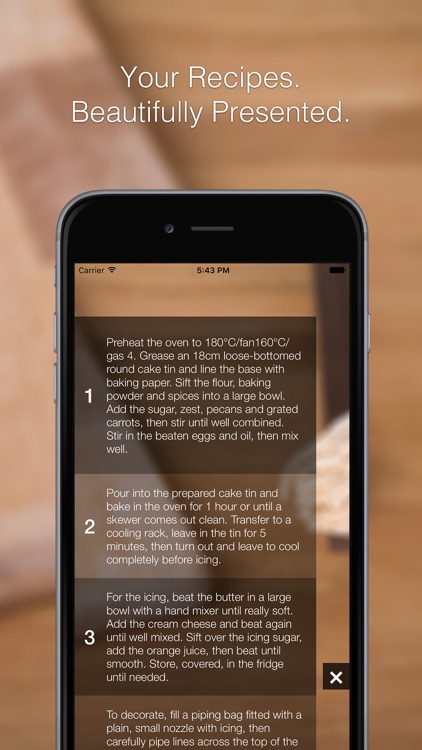 Recipe Box - Your Recipe Cook Book in your pocket, get to your recipes when cooking or baking in the kitchen!