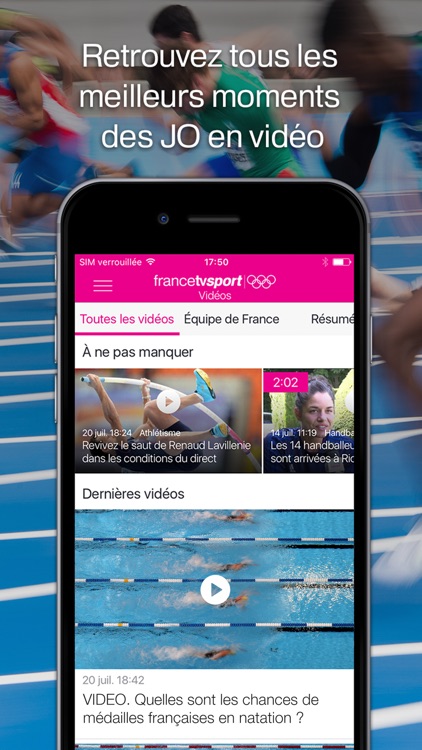 francetv JO – Regarder les Jeux Olympiques de Rio 2016