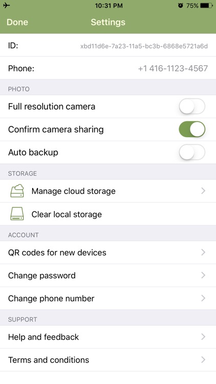 Sengi Camera - encrypted photos for cloud screenshot-4