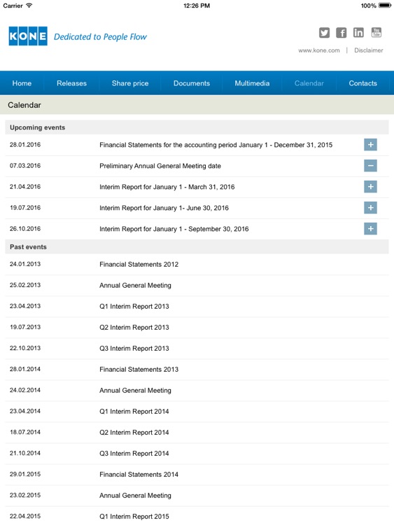 KONE Investor Relations App screenshot-3