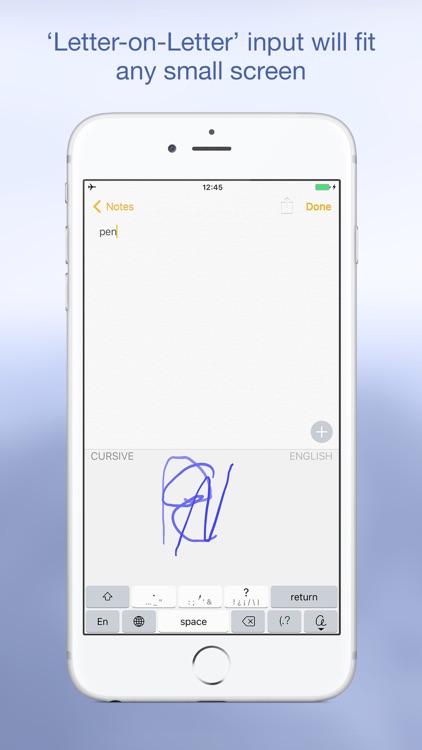 PenReader handwriting recognition