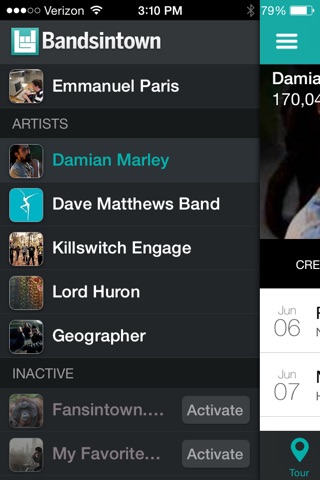 Bandsintown Manager screenshot 2