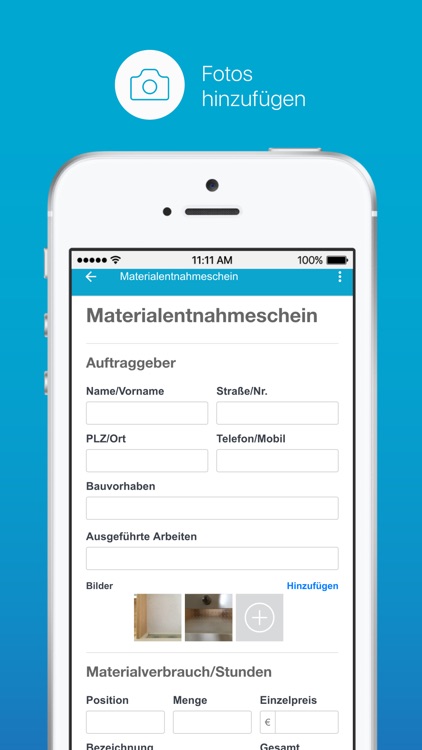 Materialentnahmeschein screenshot-3