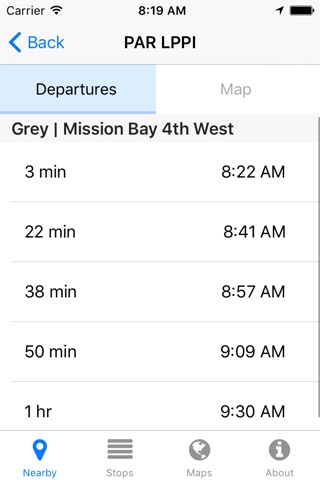 UCSF Shuttle Now - Real-time Transit Arrivals screenshot 2