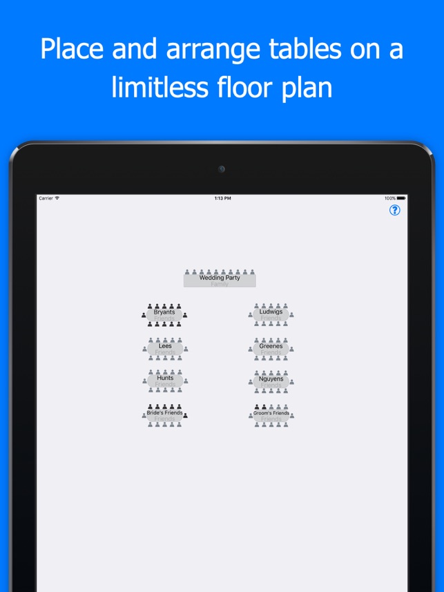 Perfecttableplan clock