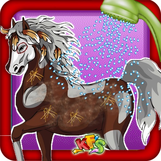 Horse Care & Grooming – Pet cleaning fun for kids Icon