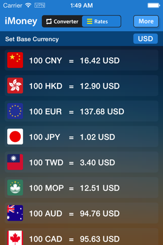 全球汇率转换 · iMoney Air - náhled