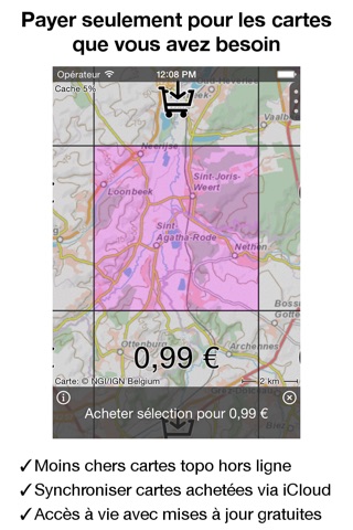 Topo GPS Belgium screenshot 2