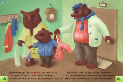 Goldilocks and The Three Bears Interactive Storybook for Children screenshot 2