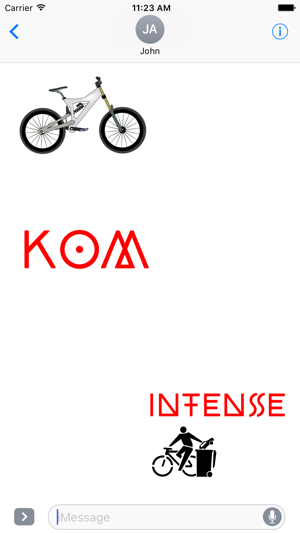 Bikemoji Stickers - Bike Stickers For iM