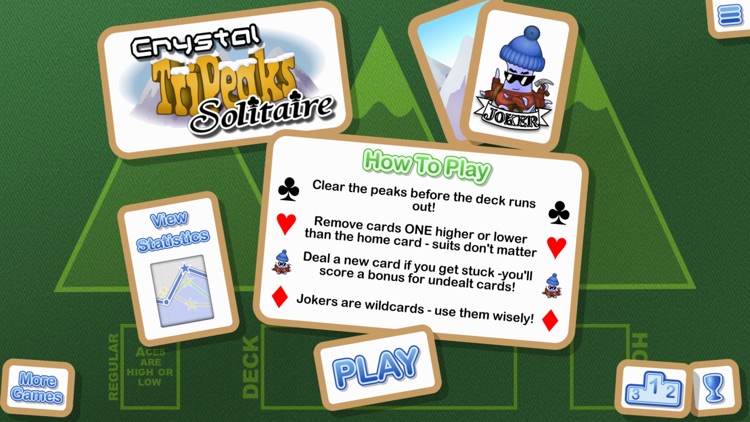 Crystal TriPeaks Solitaire