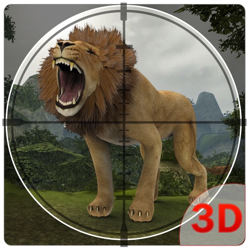 Wild Lion Hunter – Chase angry animals & shoot them in this shooting simulator game Icon