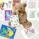 Teddys Coloring Book And Mazes HD