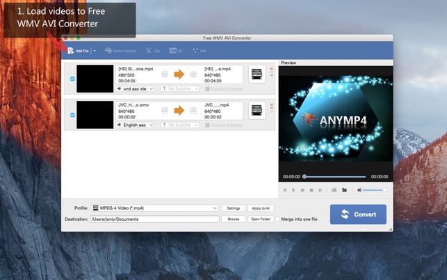 Free Wmv Avi Converter Mac