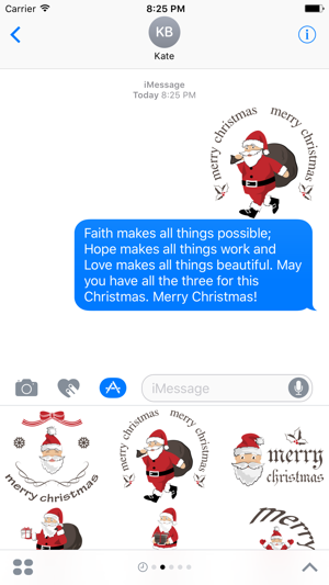 Merry Christmas Emoji Sticker - DHS Pack