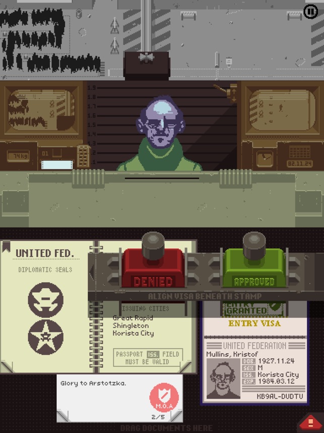 Papers Please On The App Store - papers please roblox looking around new map 1
