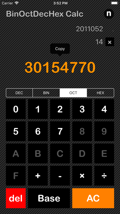 Bin Oct Dec Hex Calculator screenshot 3
